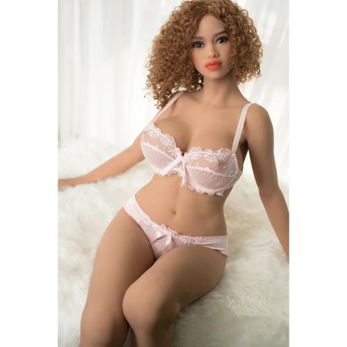 Lingerie Model Sex Doll Brown Curly Hair Georgia 160cm