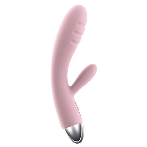 Svakom Barbara Rechargeable Ribbed Rabbit, Pale Pink