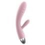Svakom Barbara Rechargeable Ribbed Rabbit, Pale Pink