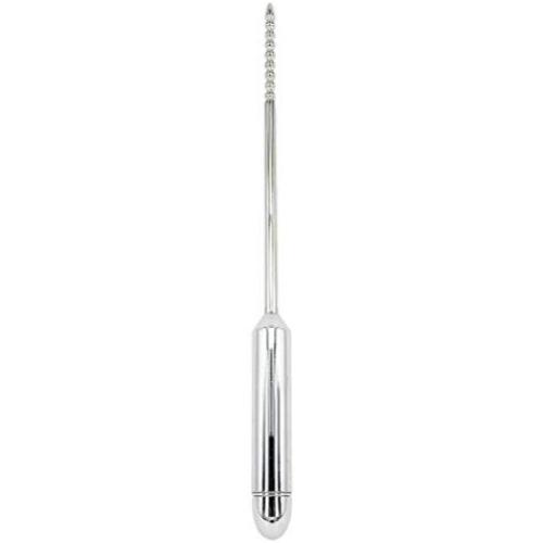 Eastern Delights Stainless Vibrating Urethral Sounds, Male Sounding Waterproof Personal Massager Penis Plug Vibrator (Beads Style)