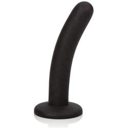 CalExotics Silicone Pegging Probe - Silicone Butt Plug With Suction Cup Base - Waterproof Anal Fetish Sex Toys for Couples - Black