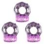 3Pcs Orgasmic Vibrating Erection Ring, Purple