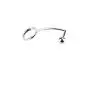 Stainless Steel Metal Anal Hook with Penis Ring for Male, Anal Plug,Penis Chastity Lock,Fetish Cock Ring (45mm)