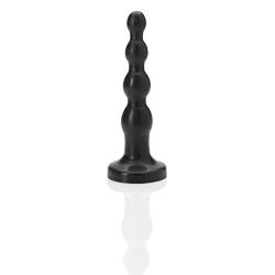 Tantus Ripple - Ultra-Premium Silicone Anal Butt Plug Beads - Large Black