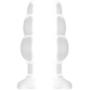 Number 50 Medium Hollow Tunnel Butt Plug 4 Inch Translucent