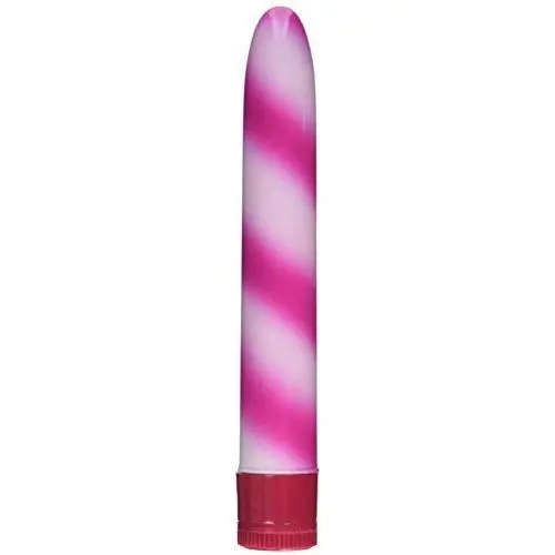 CalExoticsWaterproof Candy Cane Vibrator, Pink, 7&quot