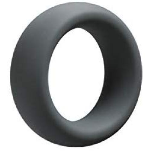 Doc Johnson OptiMALE - Tapered C-Ring - Stretchy Silicone - 35mm Unstretched Inner Diameter - Rounded Edges - Wont Dig Into Skin - Slate