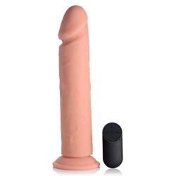 Curve Novelties Big Shot Vibrating Remote Control Silicone Dildo, 10 Inch