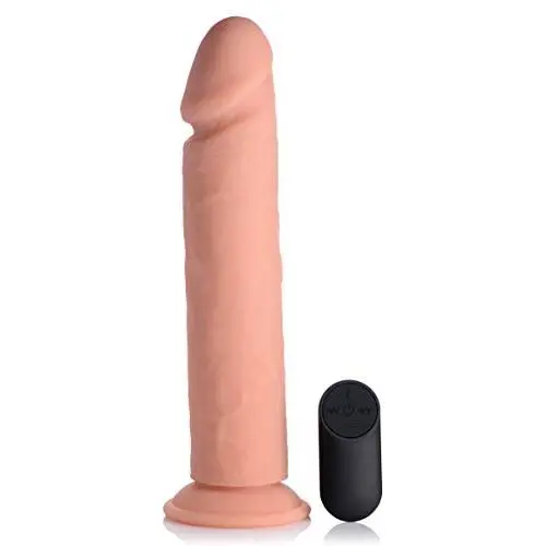 Curve Novelties Big Shot Vibrating Remote Control Silicone Dildo, 10 Inch Curve Novelties Big Shot Vibrating Remote Control Silicone Dildo, 10 Inch