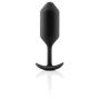 B-VIBE - Snug Plug 3 - Precision Shaped, Snug & Comfortable Fit Plug That Provides A Sensual Feeling of Fullness (Insertable Size: 12 cm / 4.7 in x 3.6 cm / 1.4 - Weight: 180 Grams - Color: Black)