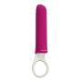 Doc Johnson iVibe Select - iPlease - Powerful 20 Function Vibrator with Silicone Grip Ring - Quiet Motor, Small Size, Waterproof, USB Rechargeable - Pink/White