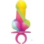 Rainbow Cock Ring Pop - Display of 12