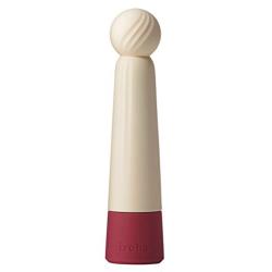 Iroha Rin Akane Burgundy Women Soft Touch Silicone Vibrator Adjustable Strengths Battery Operated Stick Shaped