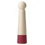 Iroha Rin Akane Burgundy Women Soft Touch Silicone Vibrator Adjustable Strengths Battery Operated Stick Shaped