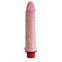 Pure Love 6" Realistic Penis Vibrating Dildo Dong, Flesh Color, Adult Sex Toy
