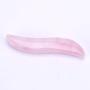 RSkull Massage Wand for Acupuncture Therapy Pointed Stick Treatment Gua Sha Scraping Tool, 100% Natural Rose Quartz Cambered QuartzJade Massage Wand Stone 1 Pcs (Rose Quartz)
