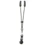 Spartacus Beaded Nipple Clamps with Tweezer Tip, Black Spartacus Beaded Nipple Clamps with Tweezer Tip, Black