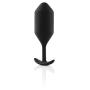 B-VIBE - Snug Plug 4 - Precision-Shaped, Snug & Comfortable Fit Plug That Provides A Sensual Feeling of Fullness (Insertable Size: 13.3 cm / 5.2 in x 4.4 cm / 1.7 - Weight: 257 Grams - Color: Black)