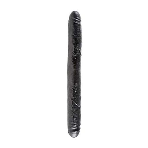Pipedream King Cock Thick Double, Black, 16 Inch