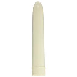 LADYS MOOD Plastic Vibrator, Ivory, 7 Inch