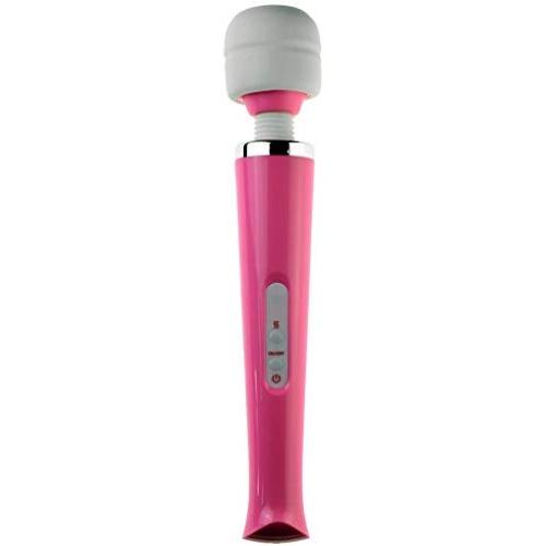 Cordless Wand Handheld Massager Magic Body Therapy Electric 10X Multi-Speed Strong Vibration USB Rechargeable Pink