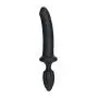 Kink by Doc Johnson - Fuck Plug - Double-Ended Dildo/Butt Plug Combo - 10" Long and 1.5" Long - Dual Density SecondSkyn™ Silicone - Black
