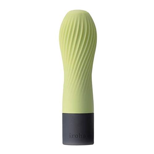 iroha Zen MATCHA Soft Silicone Women Vibrator, Intimate Waterproof Personal Dildo Massager, Clitoral Stimulator Battery Powered Multi Speed Vibration Wand, HMZ-01 Green