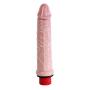 Pure Love 6" Realistic Penis Vibrating Dildo Dong, Flesh Color, Adult Sex Toy