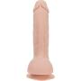 Pure Love 7.5 Inch Silicone Dildo with Suction Cup, Beige Color Dong, Adult Sex Toy