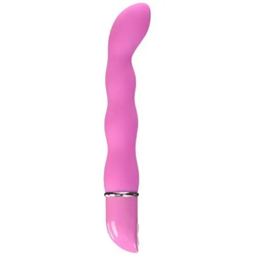 CalExotics Lia 10-Function Waterproof Silicone G Contour Magic Vibe Vibrator Massager - PINK CalExotics Lia 10-Function Waterproof Silicone G Contour Magic Vibe Vibrator Massager - PINK