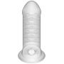 Doc Johnson OptiMALE - ULTRASKYN Extender with Ball Strap - Thick, Frost