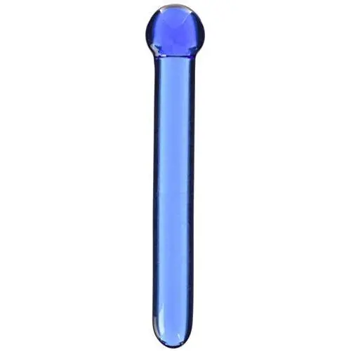 M2m Dildo, Borosilicate Glass, Sleek Wand, Blue M2m Dildo, Borosilicate Glass, Sleek Wand, Blue