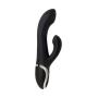 Evolved Novelties Rechargeable Silicone Extreme Rumble Rabbit Vibrator Black