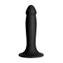 Doc Johnson Vac-U-Lock - Smooth - Silicone - 6.5 in. Long and 1.5 in. Wide - F-Machine, O-Ring Harness, and Vac-U-Lock Harness Compatible Silicone Dildo, Black