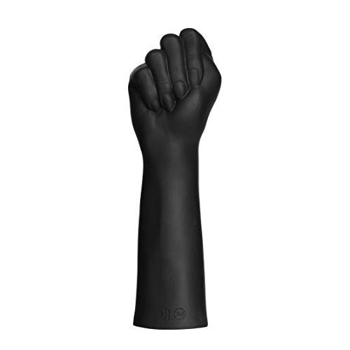 Kink by Doc Johnson - Everything Butt - Fist Fuckers - Closed Fist - 10" Long and 2.5" Wide - Vac-U-Lock Compatible Fist - SecondSkyn™ Silicone - Black