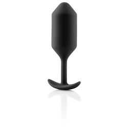 B-VIBE - Snug Plug 3 - Precision Shaped, Snug & Comfortable Fit Plug That Provides A Sensual Feeling of Fullness (Insertable Size: 12 cm / 4.7 in x 3.6 cm / 1.4 - Weight: 180 Grams - Color: Black)