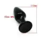 Glass Wand Pleasure Black Glass Wand Adult with Anal Beads (Style A) Glass Wand Pleasure Black Glass Wand Adult with Anal Beads (Style A)