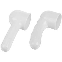 Massager Attachments Massage Accessories Accessory Attachment Silicone- Two Different Styles (White)