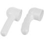 Massager Attachments Massage Accessories Accessory Attachment Silicone- Two Different Styles (White)
