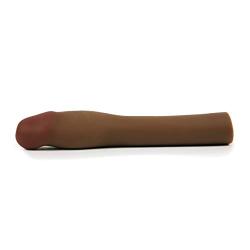 CyberSkin Original 3 Inch Xtra Thick Penis Extension Dark, Male Penis Enhancer Enlarger Intercourse Stimulator, 0.07 Pound