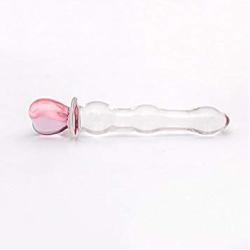 Wowlife Glass Dildo for Women, Crystal Masturbator