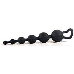 Evolved Novelties Adam & Eve Butt Beads Silicone, Waterproof, Black