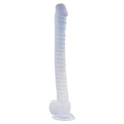 Guiseniour 16 Inch Realistic Dillos with Suction Cup Hands-Free Play Flexible Pinis Long Six Toy for Women Men