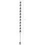 Beauty Molly Stainless Steel Urinary Plug Beaded Stimulate urethral Dilator Masturbation Rod Male Beaded urethral Sounds Medical Themed Penis Plug, 6.1 inch