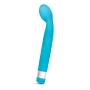 Elegant Smooth Satin Finish Curved Tip Vibrator - Multi Speed G Spot Stimulator - Waterproof - Sex Toy for Women - Sex Toy for Couples (Blue)