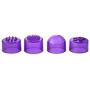 Shibari Pocket Pleasure Waterproof Mini Massager with 4 Attachments (Purple)