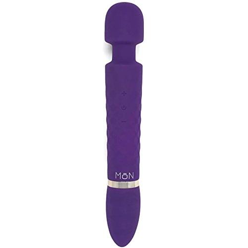 Vibrating Clitoris Massage Vibrator for Women or Couples Masturbation by MoN | Sex Toy Clit G-Spot Stimulation Massager - Rechargeable, Waterproof, Powerful Motor - Purple