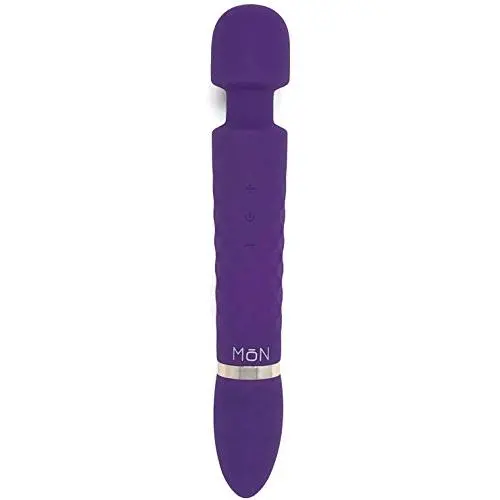 Vibrating Clitoris Massage Vibrator for Women or Couples Masturbation by MoN | Sex Toy Clit G-Spot Stimulation Massager - Rechargeable, Waterproof, Powerful Motor - Purple