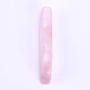 RSkull Massage Wand for Acupuncture Therapy Pointed Stick Treatment Gua Sha Scraping Tool, 100% Natural Rose Quartz Cambered QuartzJade Massage Wand Stone 1 Pcs (Rose Quartz)