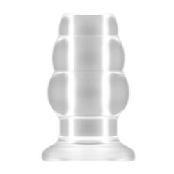 Number 51 Large Hollow Tunnel Butt Plug 5 Inch Translucent